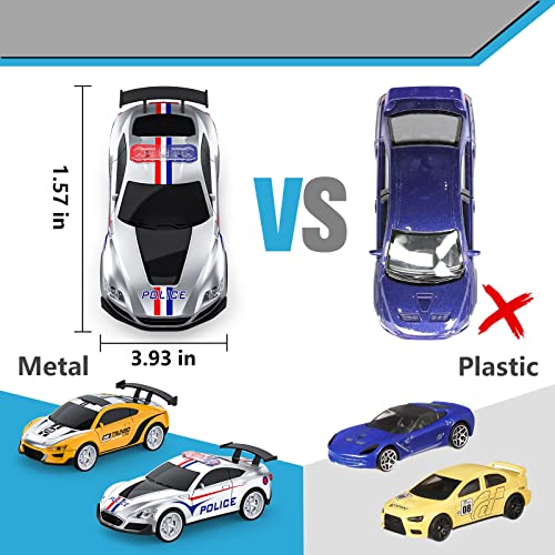 Electric High-Speed Slot Car Race Car Track Sets With 2 1:43 Scale Slot Cars And 2 Hand Controllers With Headlights And Dual Racing Toys Gifts For 6 7 8 9 10 11 12 Boys Girl - Track and Vehicle Play Edition