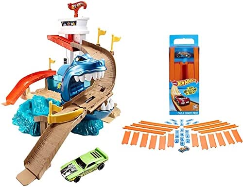 Color Shifters Sharkport Showdown Amazon Exclusive - Track and Vehicle Play Edition