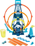 Track Builder Unlimited Triple Loop Kit Collapsible 3-Loop Gift Set For Kids 6 To 12 Years Old & One 1:64 Scale Hot Wheels Vehicle With Connection Points Amazon Exclusive - Track and Vehicle Play Edition