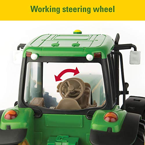 TOMY John Deere Big Farm Tractor With Wag - Farm and Construction Play Edition