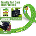 Inodoo Magic Tracks For Boys Girls Kids 144Pcs Flexible Glow In The Dark Race Track With LED Light-Up Dinosaur Race Car STEM Building Slot Car Toys well-suited Christmas Birthday Gifts For Aged 4-8 Dinosaur Race Track - Track and Vehicle Play Edition