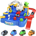 New Toddler Race Track Kids Boy Car Toys Age 3 4 Year Old Boys Girls Preschool Puzzle Rail Car Adventure City Rescue Game Parking Garage Playset Birthday Educational Gifts For Kids Ages 3 4 5 6 Years Old - Track and Vehicle Play Edition
