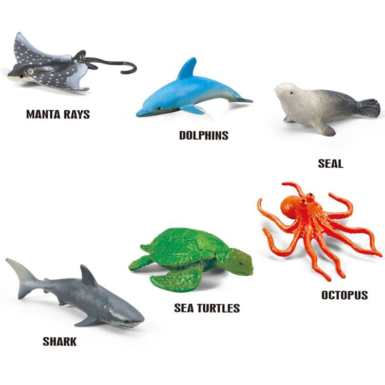 Submarine Toy Shark Car Vehicle Toy W/ 6 Sea Animals And Storage Toys For 3 4 5 6 7 Year Old Ki - Ocean Adventure Play Edition