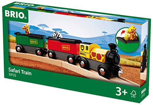 RIO World – 33722 Safari Train 3 Piece Toy Train Accessory For Kids Age 3 And Up - Railway-Themed Play Edition