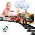 Train Set – Rechargeable Battery And Remote – Around The Christmas Tree With Water Steam Music & Lights – Electric Train Toy Gift Toys For Age 3 4 5 6 7 8+ Kids Toddlers 2022 Remote Control Train Se - Railway-Themed Play Edition