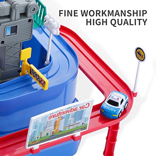 Deals Kids Race Track Car Adventure Toy For Toddlers – Car Rescue Adventure Toys Gifts For Boys Age 3 Car Toys For Toddlers 2-4 Years Educational Puzzles Car Toys For 4 5 6 Year Old Boys Girls - Track and Vehicle Play Edition