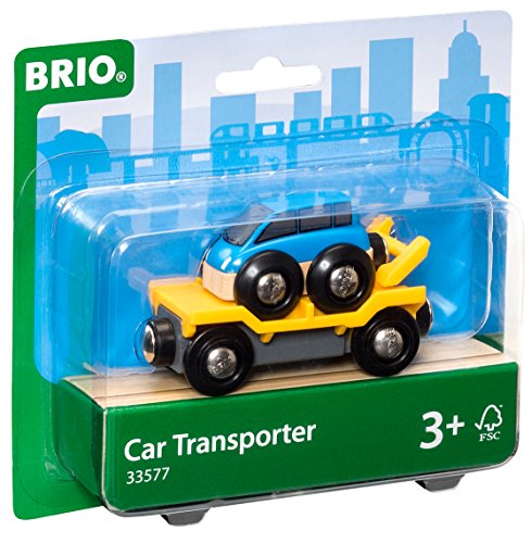 Promo World – 33577 Car Transporter 2 Piece Toy Train Accessory For Kids Ages 3 And Up - Railway-Themed Play Edition