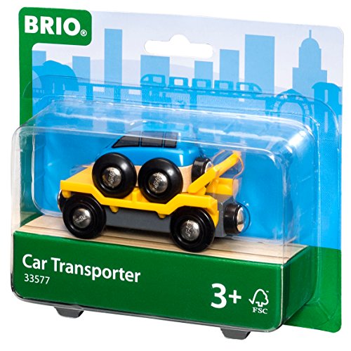 Promo World – 33577 Car Transporter 2 Piece Toy Train Accessory For Kids Ages 3 And Up - Railway-Themed Play Edition