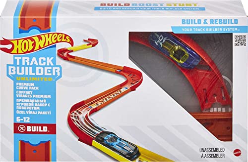 Track Builder Pack Assorted Curve Parts Connecting Sets Ages 4 And Older - Track and Vehicle Play Edition
