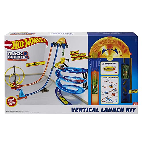 Track Builder Vertical Launch Set 50 Inches High 3 Stunt Configurations Ages 6 To 10 3M Command Strips Amazon Exclusive - Track and Vehicle Play Edition