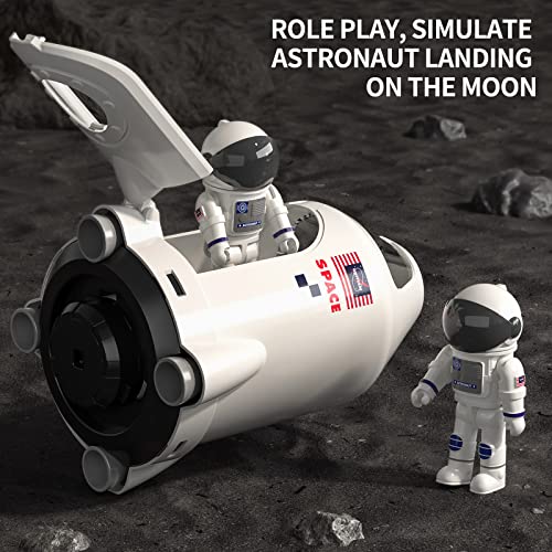 New Space Shuttle Rocket Toys For 3 4 5 6 7 8 9 Years Old Kids Science Educational Toys 5-in-1 STEM Aerospace Toys With 2 Astronauts Projection Lamp Space Adventure Toys Gift For Boys Girls 3+ - Space Exploration Play Edition