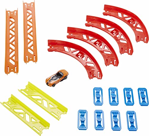 Track Builder Pack Assorted Curve Parts Connecting Sets Ages 4 And Older - Track and Vehicle Play Edition