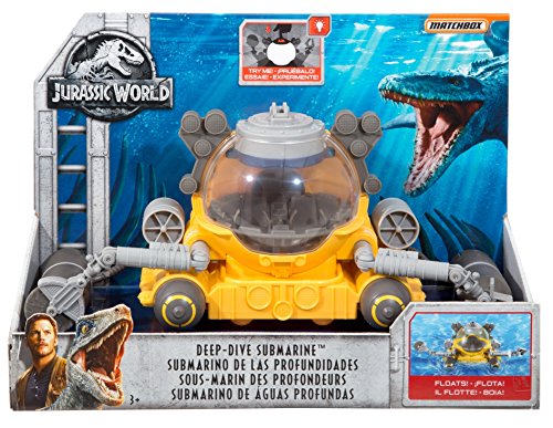 MATCHBOX JURASSIC WORLD VEHICLE DEEP-DIVE SUBMARINE Vehicle - Ocean Adventure Play Edition