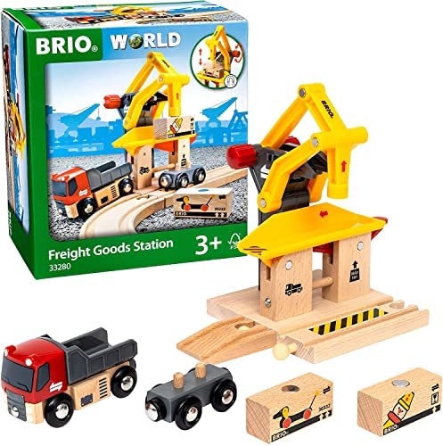 RIO World – 33280 Freight Goods Station Toy Train Accessories For Kids Age 3 And Up Green - Railway-Themed Play Edition