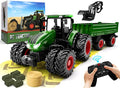 Top 10 Remote Control Tractor Toy Kids RC Tractor Set & Truck And Trailer Front Loader – Metal Car Head/8 Wheel/ Light Toddlers Farm Vehicle Toys For 2 3 4 5 6 7 8 9 Year Old Boys Christmas Birthday Gif - Farm and Construction Play Edition