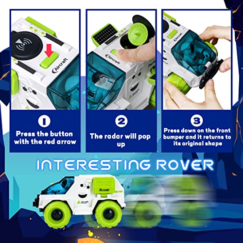 Space Toys For Kids Rocket Ship Toys For Kids With Space Shuttle Astronaut Figures And Space Rover Space Toys For Boys 5-8 Spaceship Toy For Kids Astro Boy Figure Toys For 3 Year Old Boys - Space Exploration Play Edition