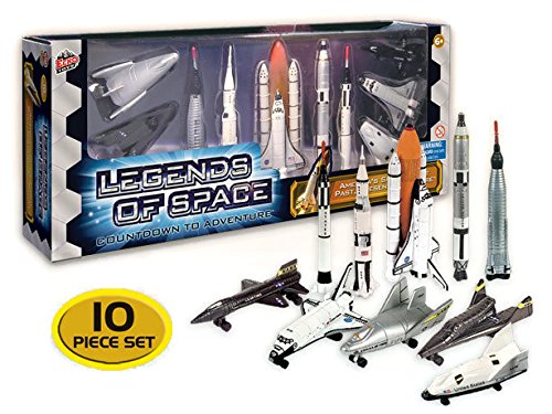 Legends Of Space : Countdown To Adventure – History Of American Space Flight 10 Piece Set - Space Exploration Play Edition