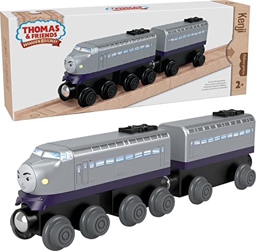 Cheap Wooden Railway James Engine And Coal Car Push-Along Train Made From Sustainably Sourced Wood For Kids 2 Years And Up - Railway-Themed Play Edition