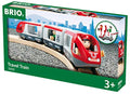 RIO World 33505 – Travel Train – 5 Piece Wooden Toy Train Set For Kids Age 3 And Up - Railway-Themed Play Edition