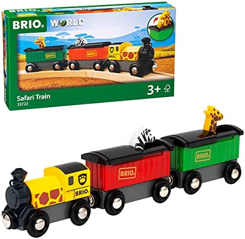 RIO World – 33722 Safari Train 3 Piece Toy Train Accessory For Kids Age 3 And Up - Railway-Themed Play Edition