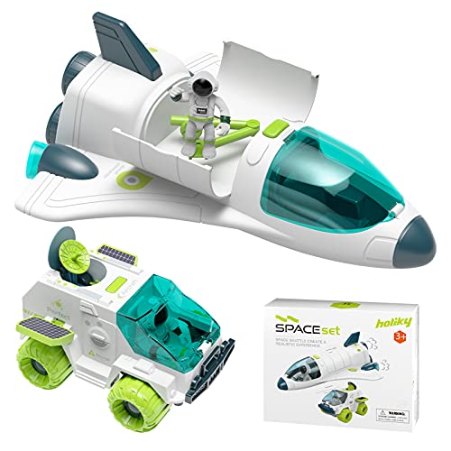 Cheap Space Shuttle Toys For 3 4 5 6 7 Year Old Boys Lights & Sounds Space Toys For Kids 3-5 With 2 Astronauts Toy Shuttle And Rover Spaceship Toys Playsets Birthday Easter Boys Girls - Space Exploration Play Edition