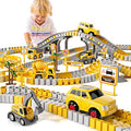 Wholesale IHaHa 236 PCS Construction Toys Race Tracks For Boys Kids Toys 6 PCS Construction Car And Flexible Track Playset Create A Engineering Road For 3 4 5 6 Year Old Boys Girls Toys - Track and Vehicle Play Edition