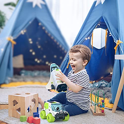 Cheap Space Shuttle Toys For 3 4 5 6 7 Year Old Boys Lights & Sounds Space Toys For Kids 3-5 With 2 Astronauts Toy Shuttle And Rover Spaceship Toys Playsets Birthday Easter Boys Girls - Space Exploration Play Edition