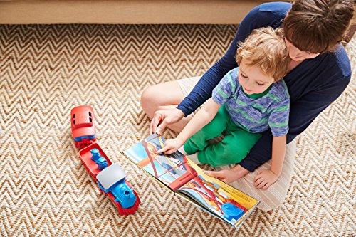 Top 10 Ain & Storybook Set – Pretend Play Motor Skills Reading Kids Toy Vehicle Gift Set. No BPA Phthalates PVC. Dishwasher Safe Recycled Materials Made In USA - Railway-Themed Play Edition
